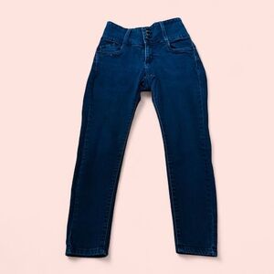 Dark Blue Skinny High-Rise Jeans 5